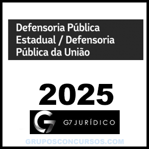 Rateio Defensoria Pública Estadual - DPU 2025 - G7 Jurídico