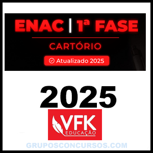 Rateio ENAC - 1ª Fase 2025 – Concurso de Cartório - VFK Educação2