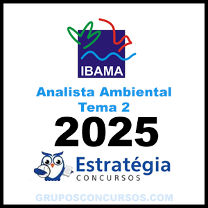 Rateio IBAMA 2025 Pré-Edital + Pós-Edital - Analista Ambiental – Tema 2 - Estratégia