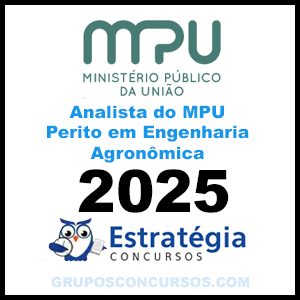 Rateio MPU (Analista do MPU - Perito em Engenharia Agronômica) Pacote - 2025 (Pós-Edital) - Estratégia