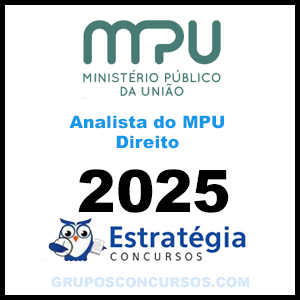 Rateio MPU (Analista do MPU – Direito) Pacote - 2025 (Pós-Edital) - Estratégia