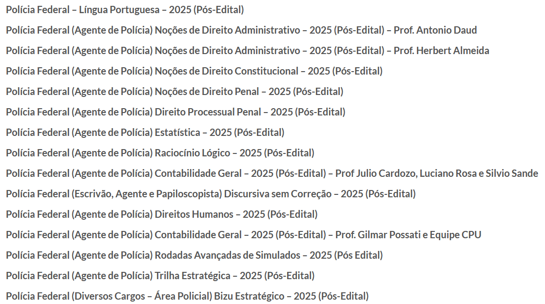 Agente pós edital