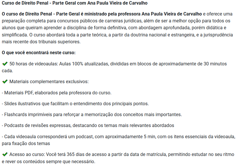 Direito Penal parte geral 2025