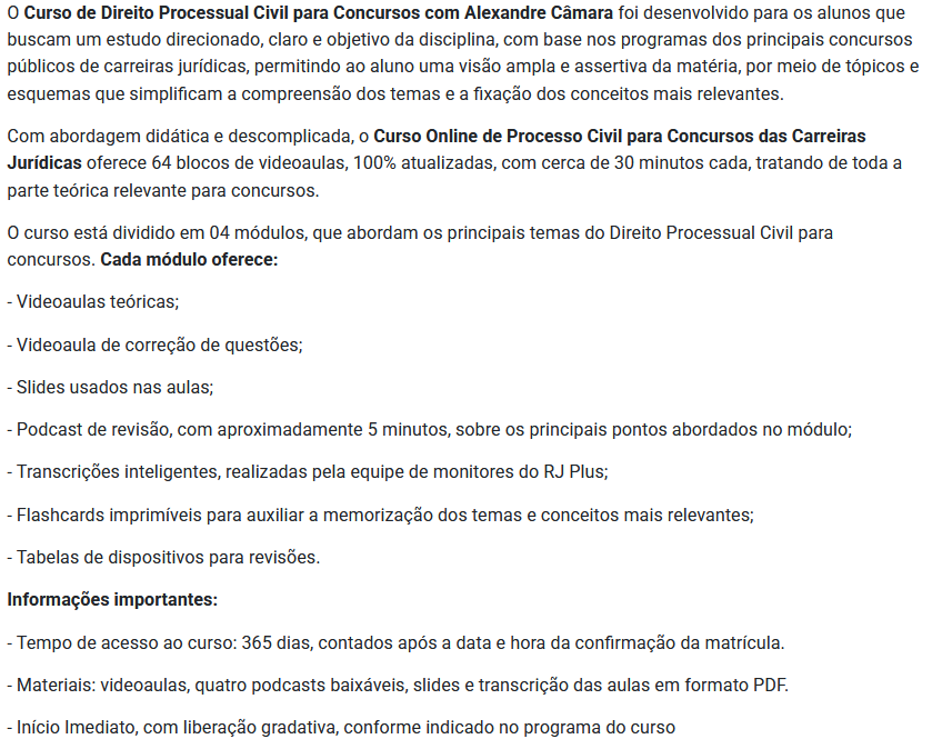 Processual Civil 2025