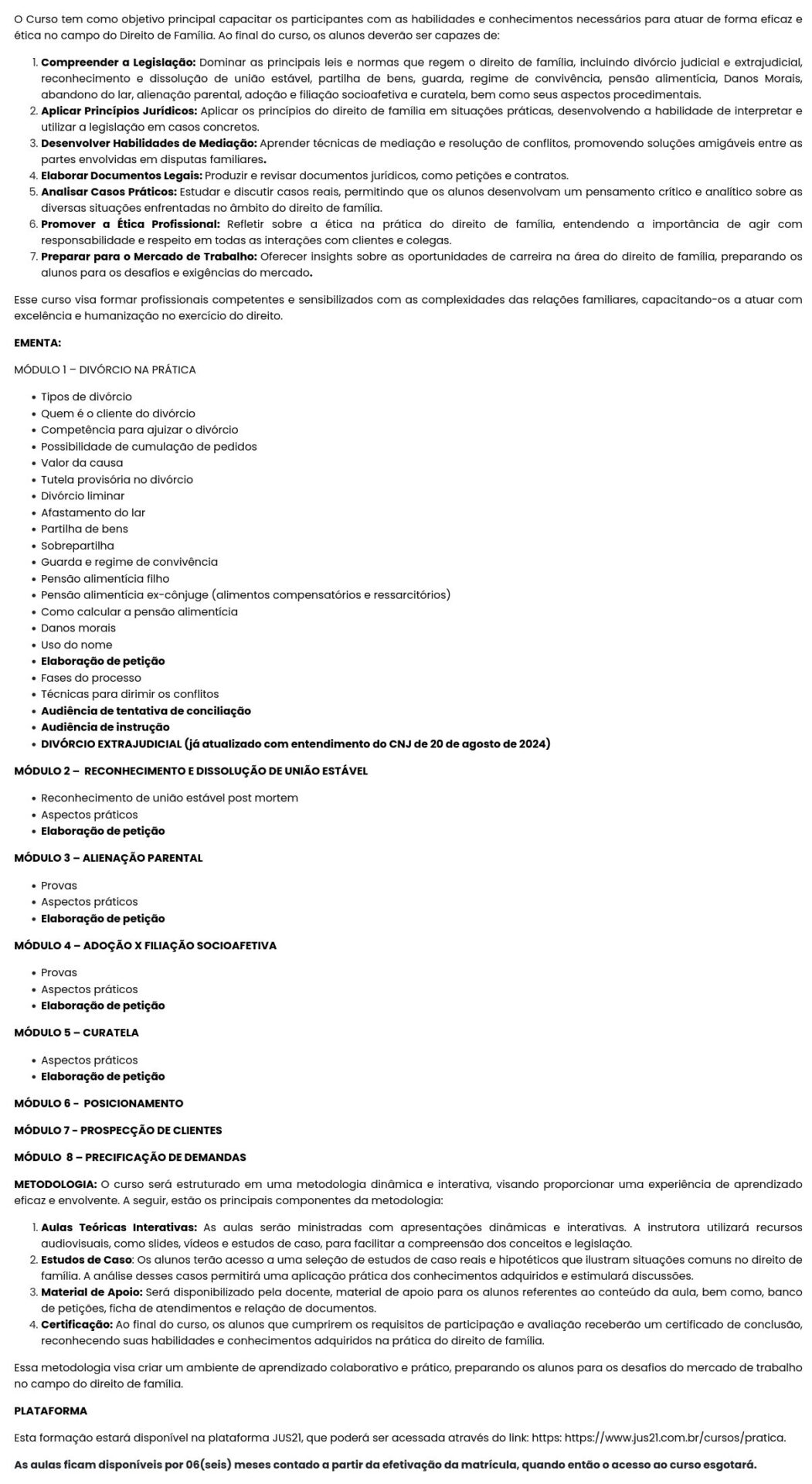 Protegendo Relações - Direito de Família Acessível - Jus 21 2025 info