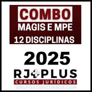 Rateio Combo Magistratura e MP Estaduais 2025: 12 disciplinas - RJ Plus
