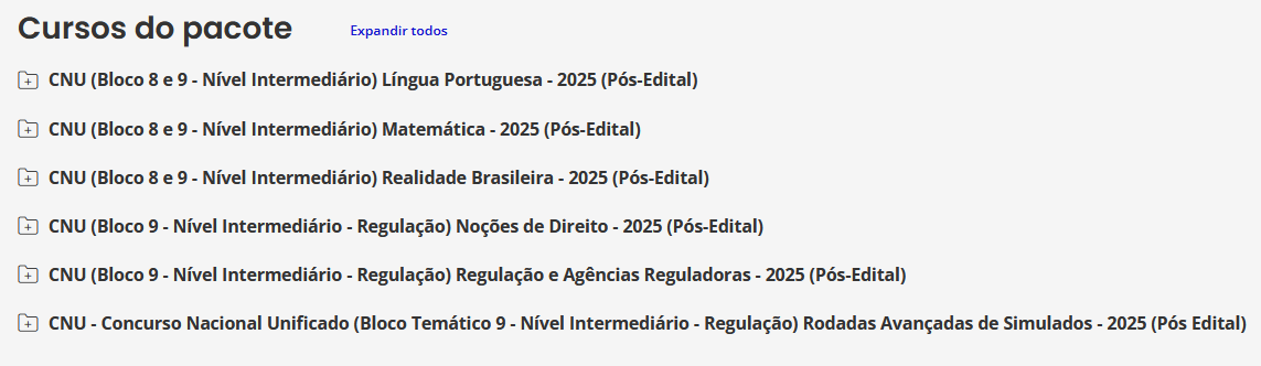 Info Rateio CNU 2025 Pós-Edital – (Bloco Temático 9 – Nível Intermediário – Regulação) – Estratégia