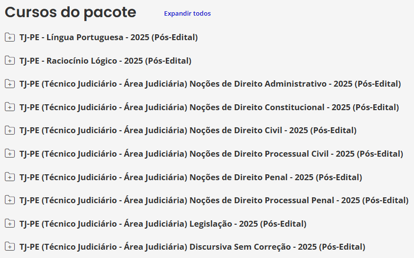 Informações tj pe técnico