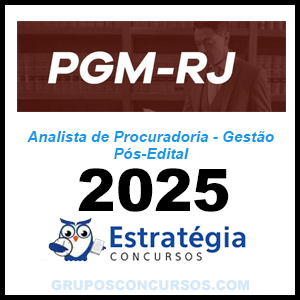 Rateio PGM-Rio de Janeiro 2025 Pós-Edital (Analista de Procuradoria - Gestão) - Estratégia