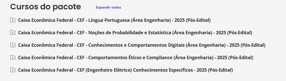 Informações Caixa Econômica Federal 2025 – Pós-Edital (Engenheiro Elétrico) Estratégia