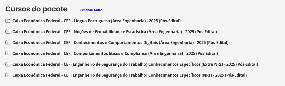 Informações Rateio Caixa Econômica Federal 2025 - Pós-Edital (Engenheiro de Segurança do Trabalho) Estratégia