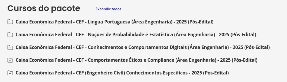 Informações Rateio Caixa Econômica Federal 2025 - Pós-Edital (Engenheiro – Área Civil) Estratégia