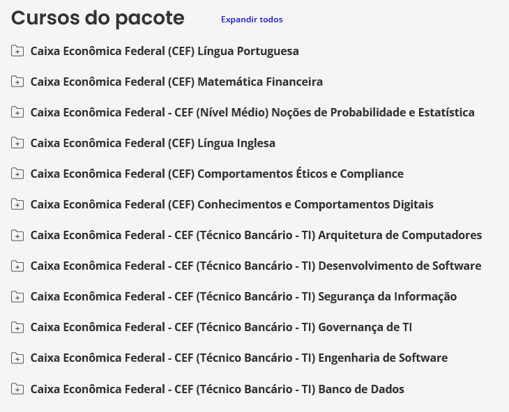 Informações Rateio Caixa Econômica Federal 2025 – Pós-Edital (Técnico Bancário - TI) Estratégia