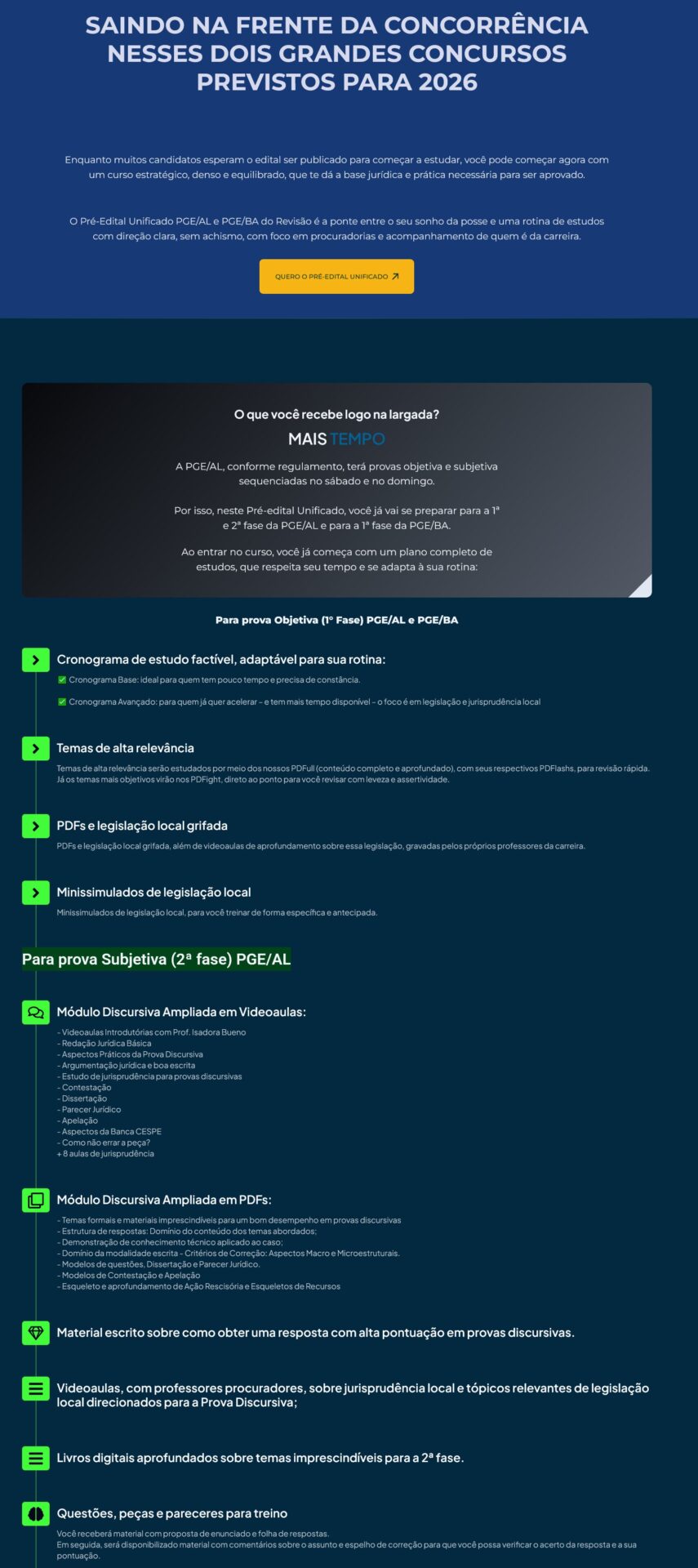 Informações Rateio PGE AL e PGE BA Procurador (2026) Revisão PGE