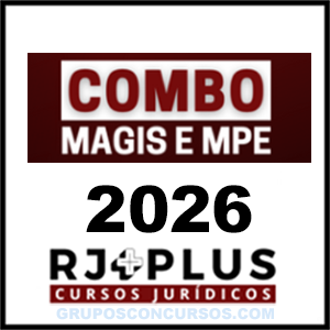 Rateio Combo Magistratura e MPE com 13 disciplinas (2026) RJ Plus