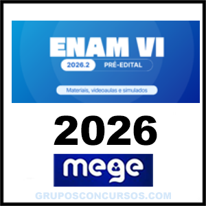 Rateio ENAM VI Pré-Edital (2026.2) Mege