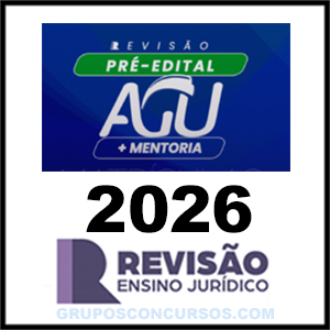 Rateio Sprint Final AGU Pré-Edital + Mentoria (2026) Revisão Ensino Jurídico